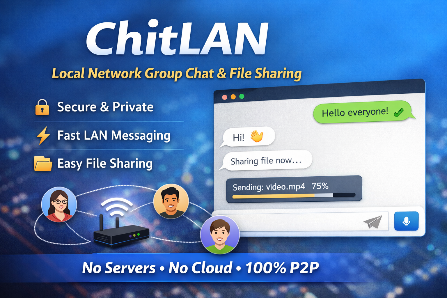 ChitLAN — Real-Time Collaboration Without the Cloud